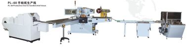 Single Line Pocket Tissue Paper Production Line  With Touch Screen 60 Bags / Min