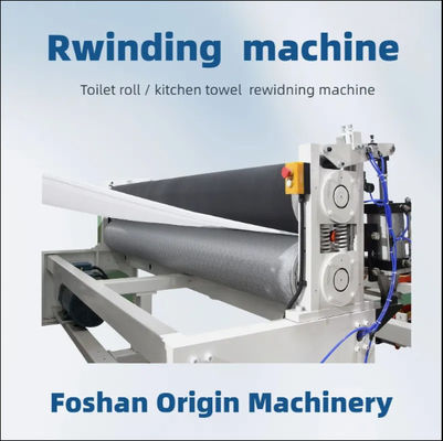 Easy Maintenance and Simple Driving System in Glue Lamination Kitchen Towel Rewinder with Independent Motor for Each Unit