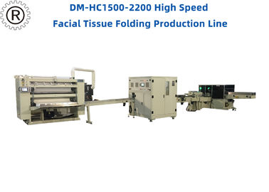 Hot Melt Glue Sealing Facial Tissue Folding Machine 10-15 Boxes / Min