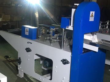 1/4 Folded Napkin Production Machine With Color Printing Steel To Paper Embossing Unit