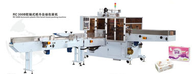 Máquina completamente automática de la fabricación de papel seda, empaquetadora suave de la servilleta de papel de la película plástica