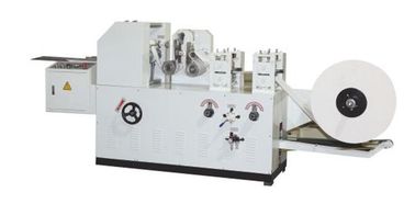 La cadena de producción manual del papel seda solos carriles embolsa la máquina plegable 380V del tejido