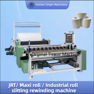 Máquina rebobinadora de rollos Maxi / Papel higiénico 200-300 metros / Velocidad Min