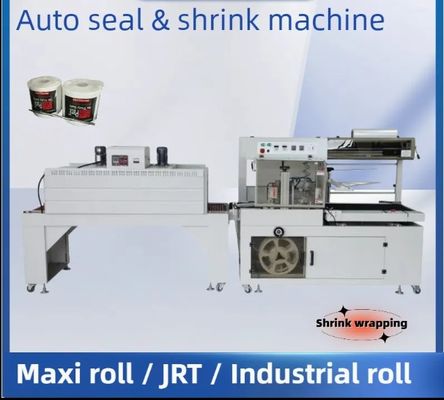 Máquina de línea de producción de rollo de papel higiénico, toallas de cocina, rollo maxi, tejido enrollado múltiple, rebobinado, corte y embalaje