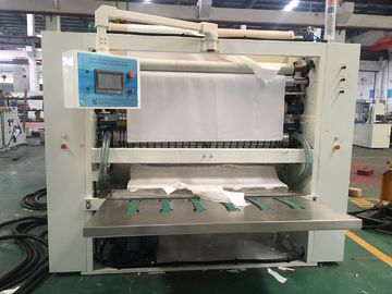 Cadena de producción del tejido facial del doblez de la toalla de mano grande del retrete N con la laminación del pegamento