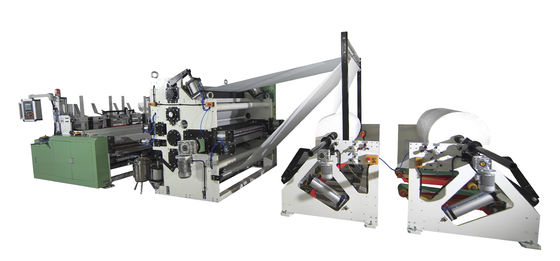 Cadena de producción del papel higiénico de la toalla de cocina sistema laminado pegamento