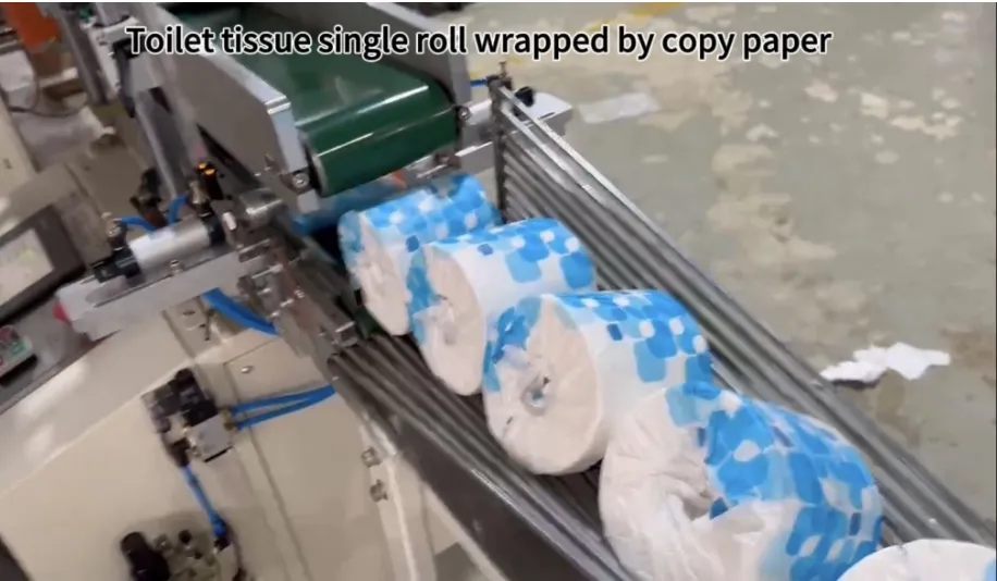 Línea de producción automática de rollos de papel higiénico / papel de cocina Jrt Maxi Rewinding Machinery 2