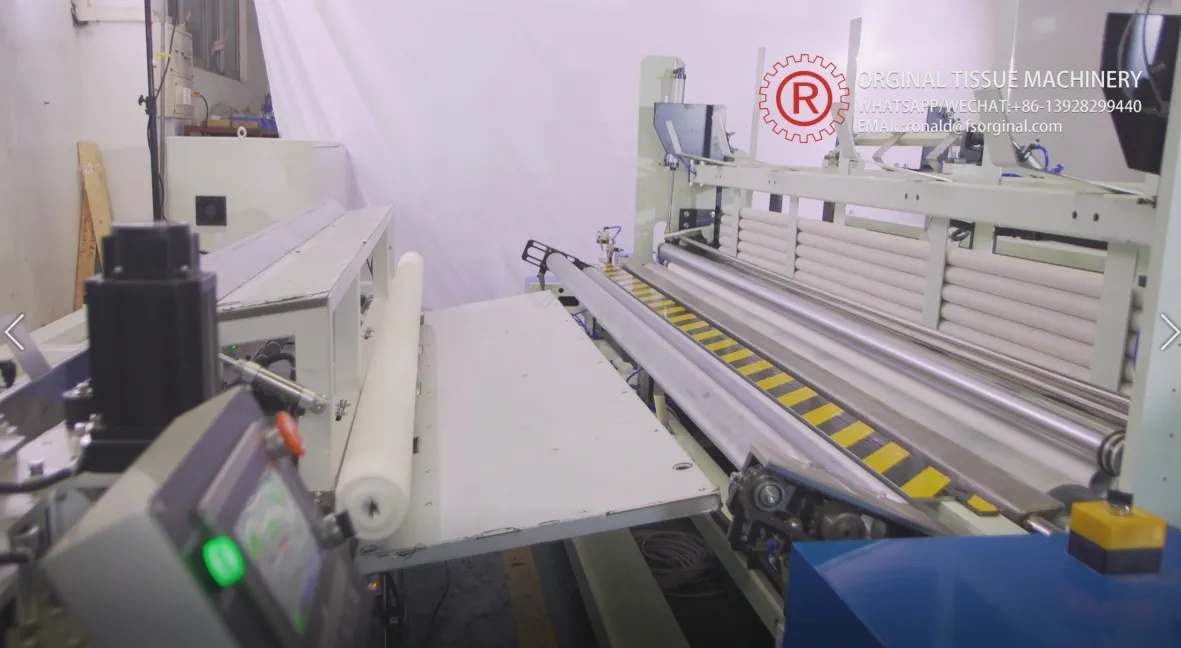 Papel higiénico Toallas de cocina Máquina cortadora automática de sierra de cinta 1