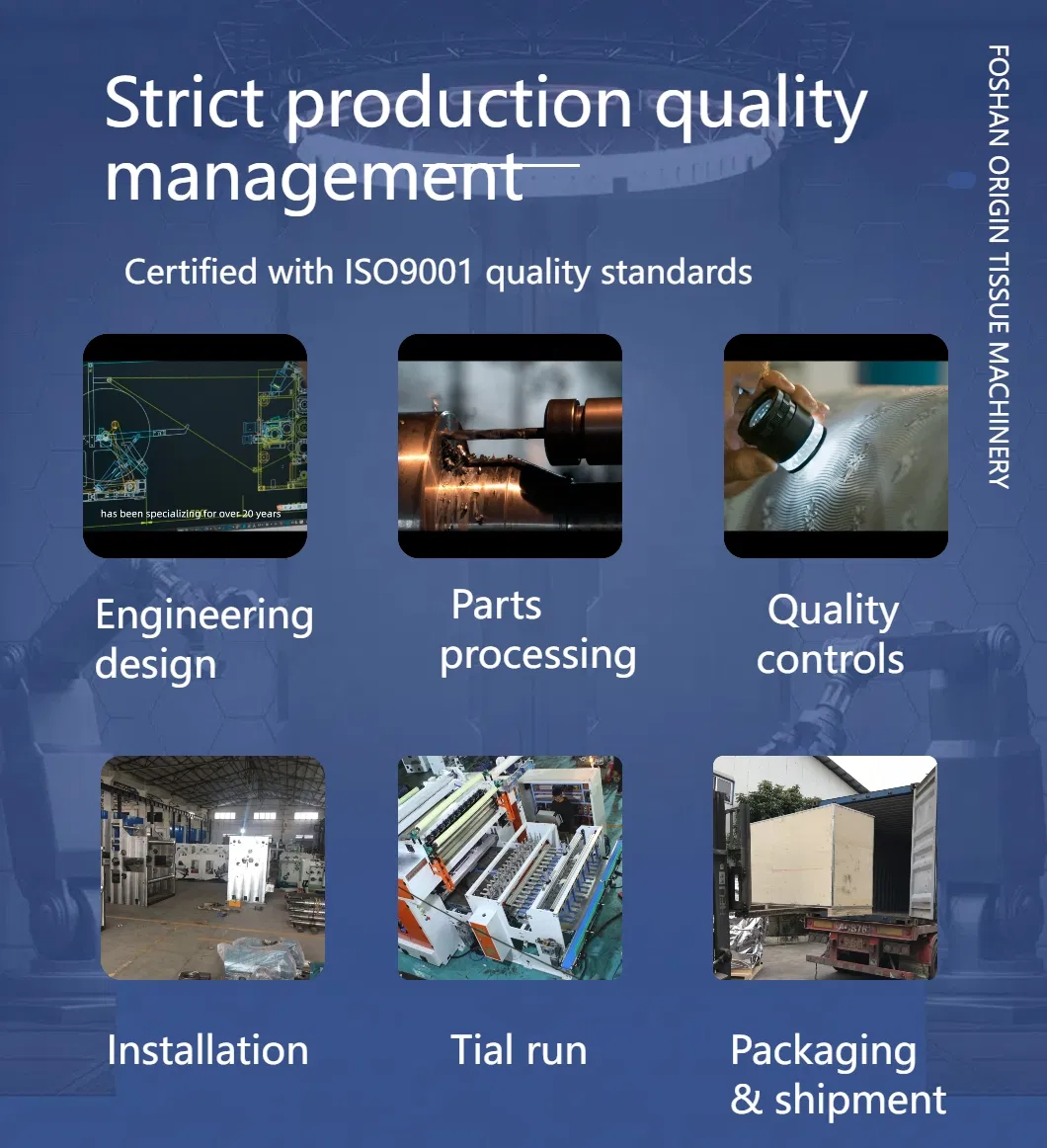 Máquina Económica de Fabricación de Rebobinadoras de Papel Higiénico / Maxi Rollo / JRT / Toallas de Mano Industriales 4