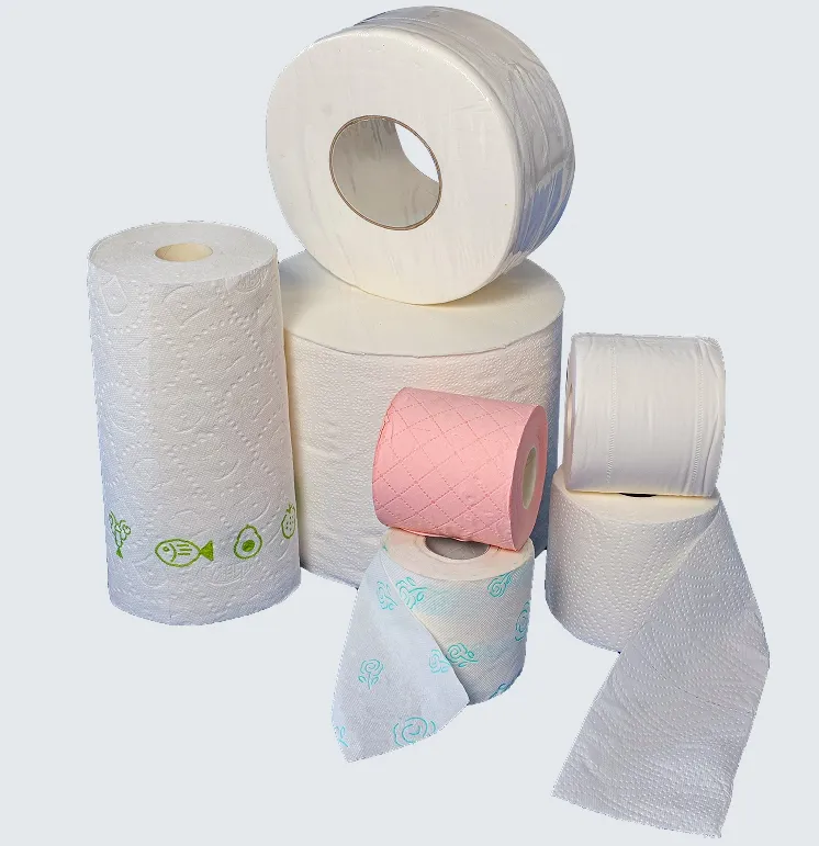 Máquina de línea de producción de rollo de papel higiénico, toallas de cocina, rollo maxi, tejido enrollado múltiple, rebobinado, corte y embalaje 1